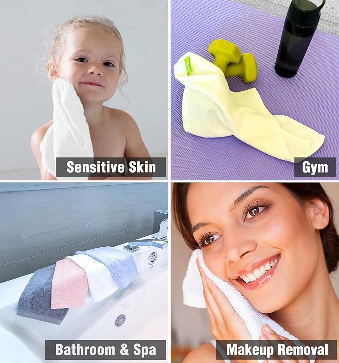Washcloths 12 Pack 33 x 33 cm - Image 4