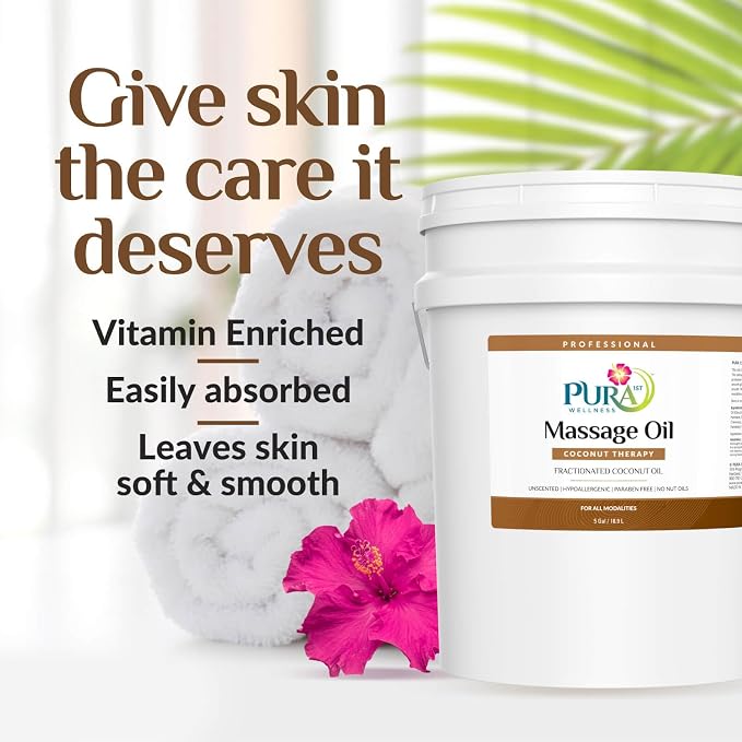 Coconut Therapy 5 Gallon Massage Oil, Coconut Oil, Professional Deep Tissue - Image 2