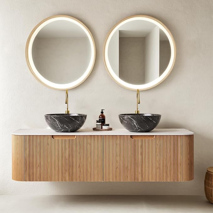 60 Inch Floating Bathroom Vanity by Unknown