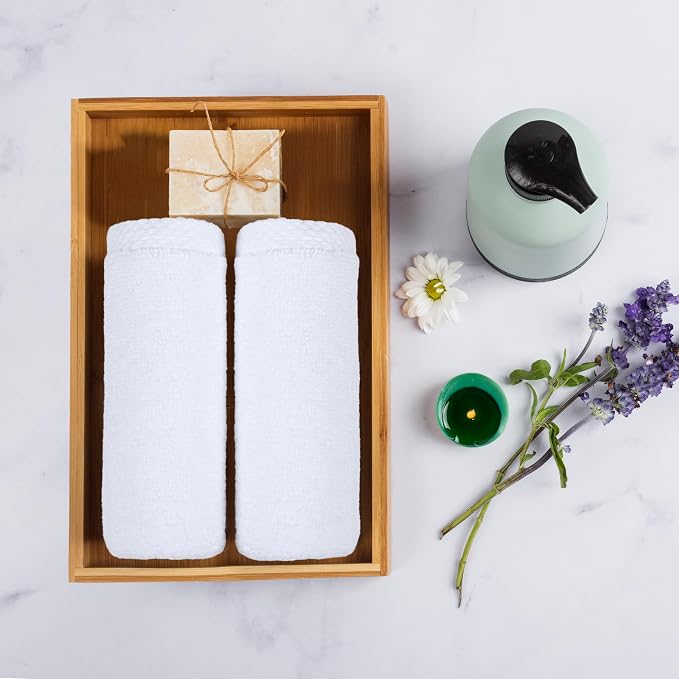 Amazon Basics 100% Cotton Soft, Quick-Dry Absorbent Hand Towels - Image 4