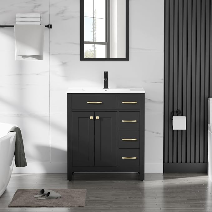 LUCKWIND 30" Modern Bathroom Vanity by LUCKWIND