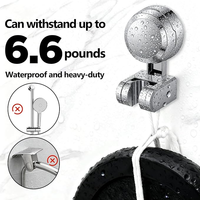 Shower Head Holder，Adjustable Shower Head Holder Suction - Image 3