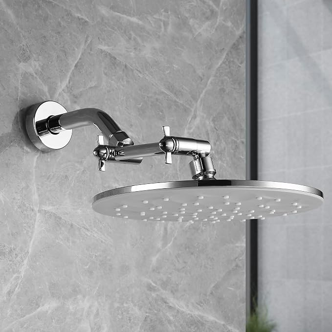 Shower Head Extension Arm, Anti-Leak Solid Brass Adjustable Extender - Image 3