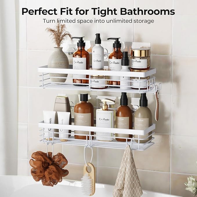 Orimade Shower Caddy with 5 Hooks - Image 9