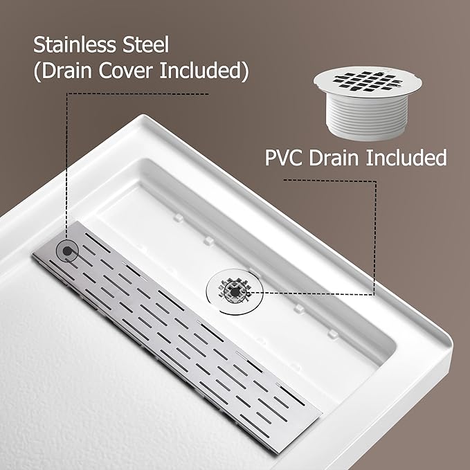 MORVANO 32 x 60 Shower Base - Image 3