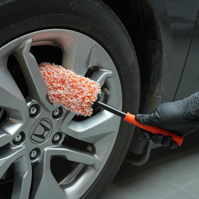 SPTA Car Wheel Brush Set, Rim Cleaner Brush - Image 8