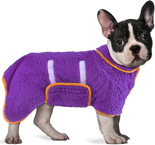 Bienbee Dog Bathrobe, Quick Drying Super Absorbent Dog Robes by Bienbee