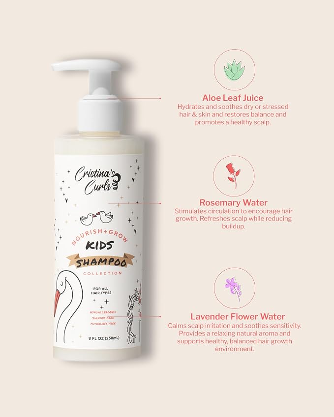 Cristina's Curls Kids Shampoo – Gentle Scalp Cleanse That Lifts Buildup Without - Image 3