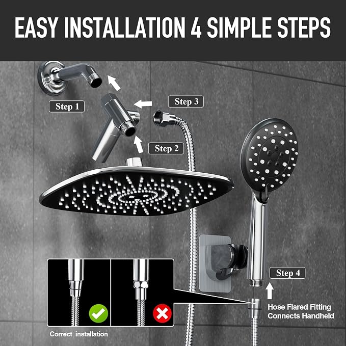 Veken 10'' Rain Shower Head - Image 7