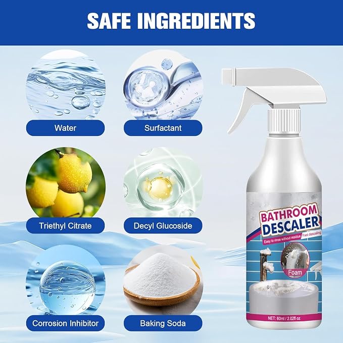 Bathroom Descaler Foam Cleaner, Bubble Cleaner Foam, Bathroom Glass Descaler - Image 7