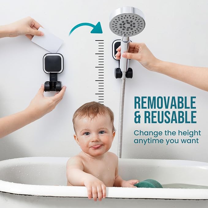 TAILI Suction Cup Shower Head Holder Handheld Showerhead Bracket Adjustable - Image 8