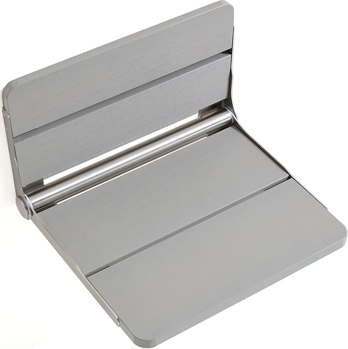 17.5'' Folding Shower Seat Wall Mounted, Foldable Waterproof Shower Bench by KaimuBench