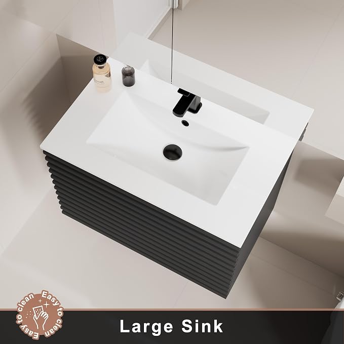 LUCKWIND 30" Floating Bathroom Vanity - Image 5
