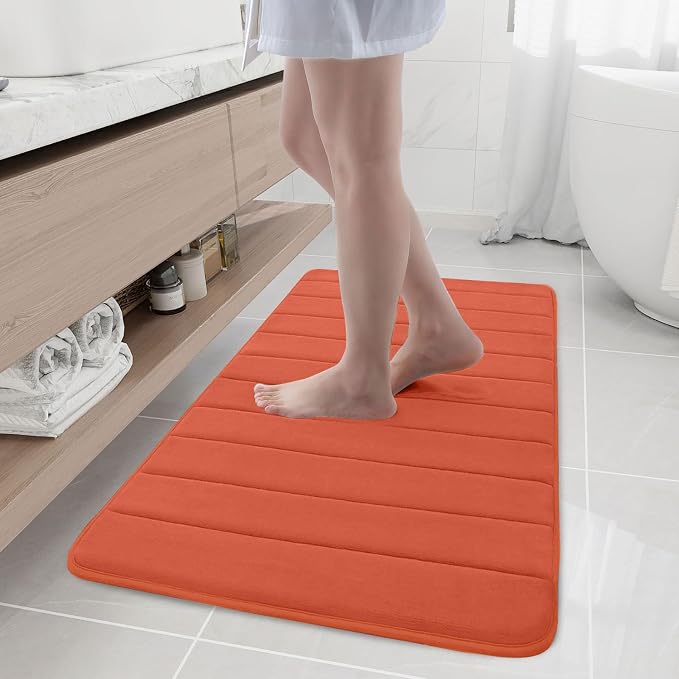 Buganda Memory Foam Bath Mat, Ultra Soft and Non-Slip Bathroom Rugs, Water by Buganda
