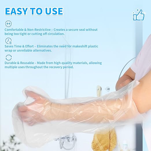 FRONTLINE Arm Cast Covers for Shower Adult Waterproof Cast and Wound Protector - Image 5
