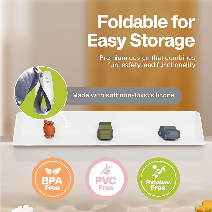 Original PlayPad, Bathtub Splash Guard Play Shelf - Image 4