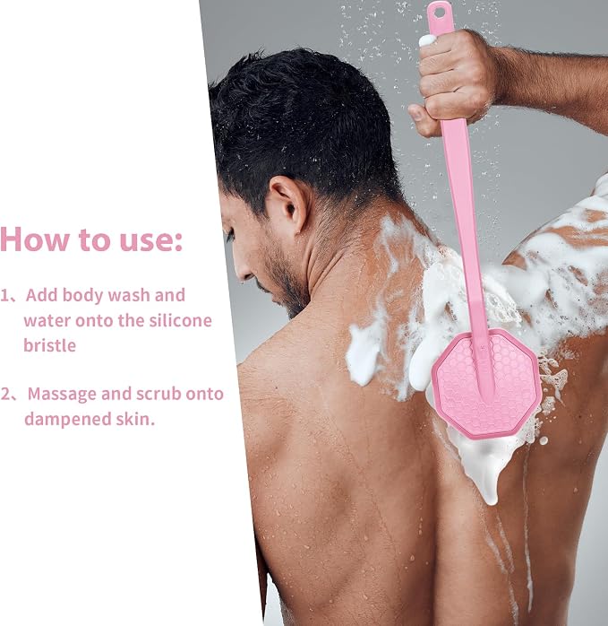 iTokGoK® Silver-Infused Silicone Back Scrubber - Image 2
