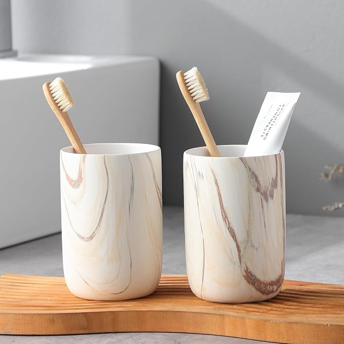 Brown Marble Toothbrush Holders - Image 7
