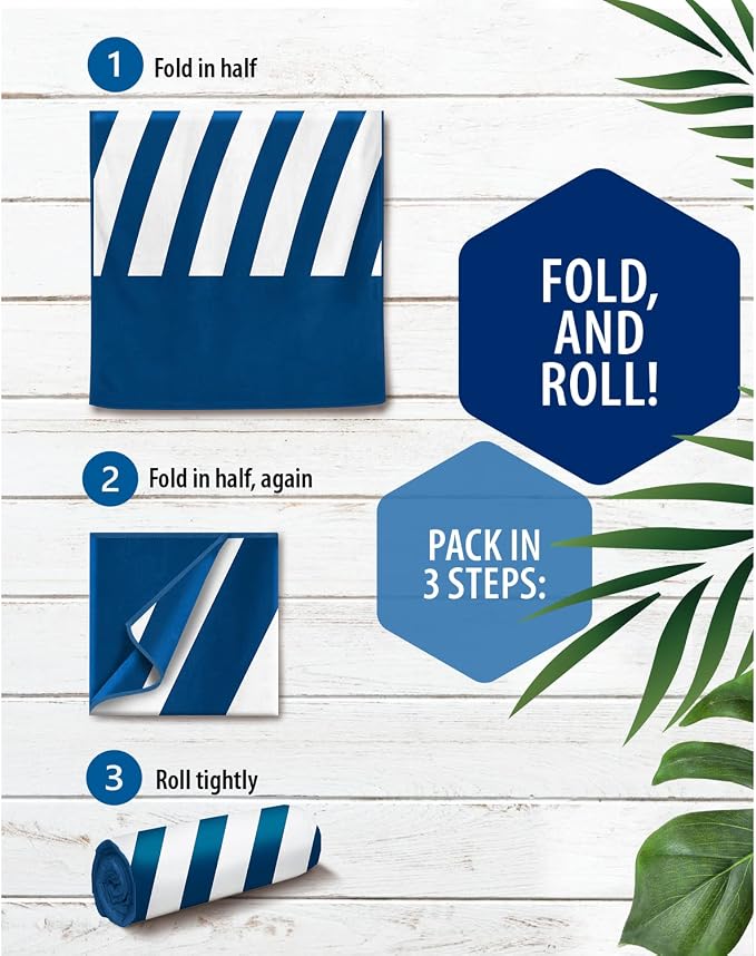 VENTURE 4TH Microfiber Beach Towel: Quick-Dry, Sandproof and Lightweight - Image 5