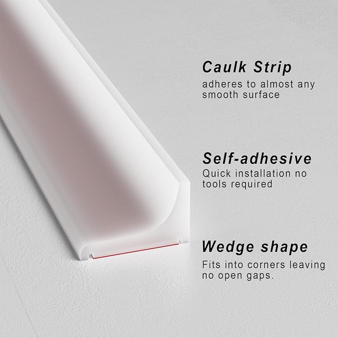 Silicone Shower Threshold Water Dam, Walk in Shower Water Guard, Shower Dam - Image 3