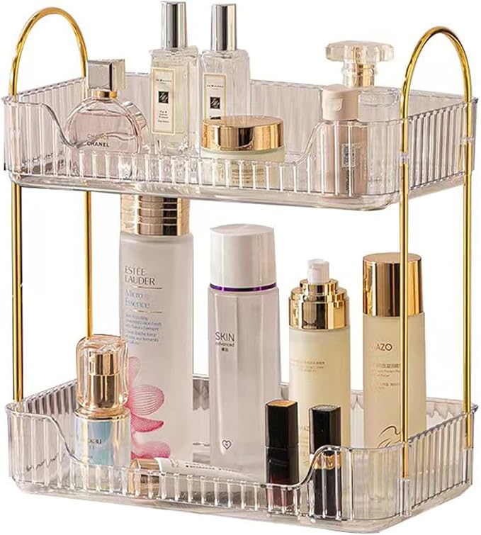 2 Tier Clear Countertop Storage by SHUANGQING