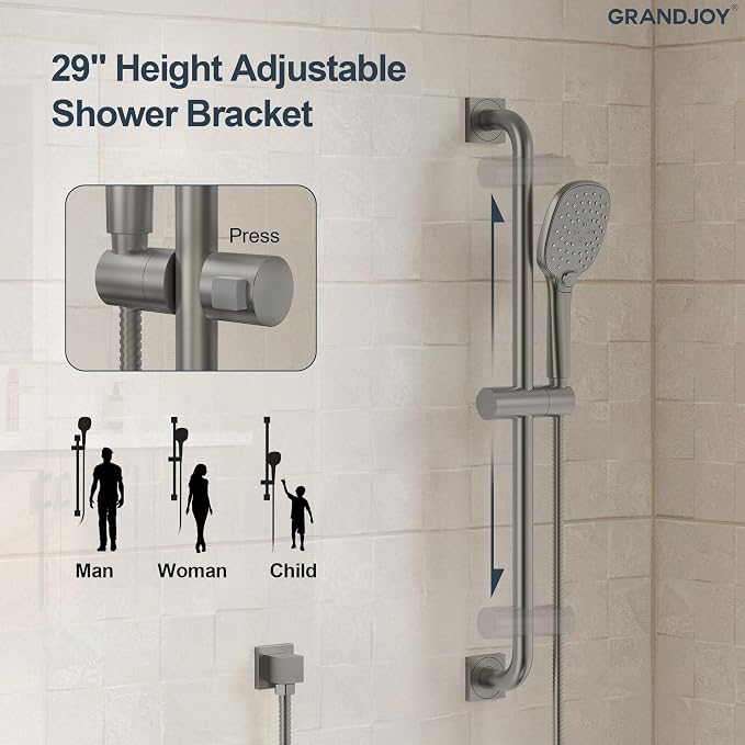 Brushed Nickel 10 Inch Rainfall Shower System - Image 7