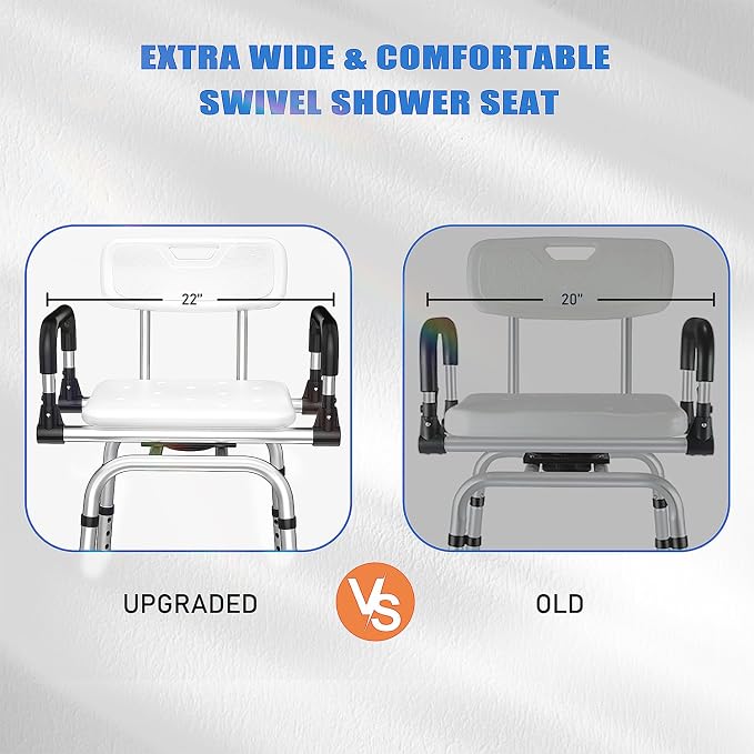 360 Degree Shower Chair Swivel, Shower Seat - Image 6