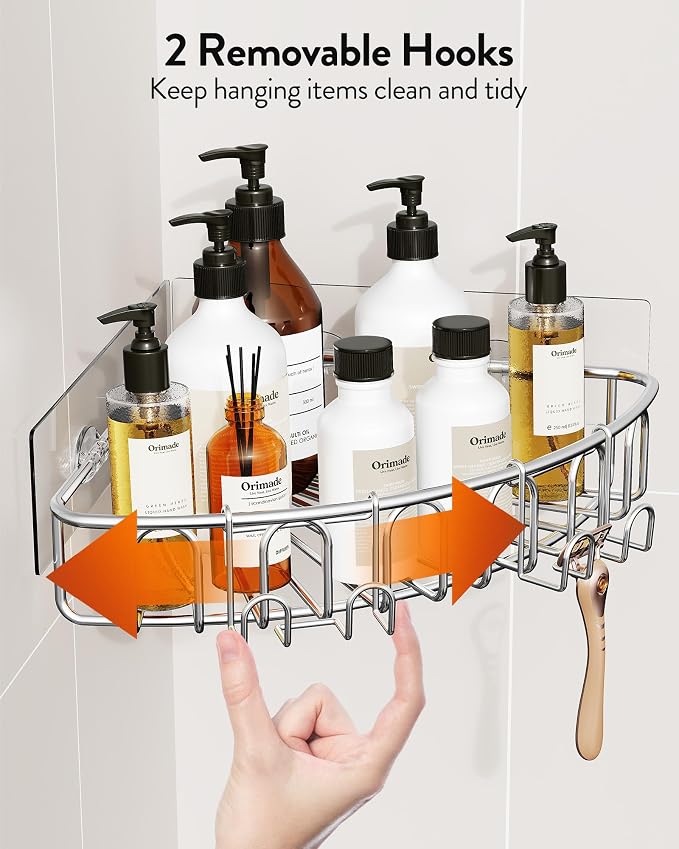 Orimade Corner Shower Caddy Stainless Steel - Image 6
