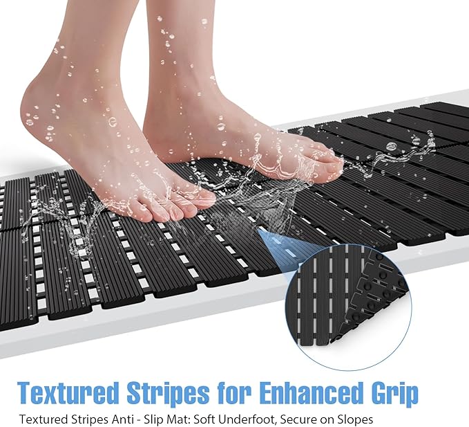 ​Shower Mat Non-Slip Bath Mat for Tub and Shower Stall, 200+ Suction Cups - Image 4