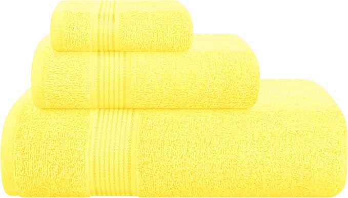 Belizzi Home Ultra Soft 3 Pack Cotton Towel Set, Contains a Bath Towel 28x55 by Unknown