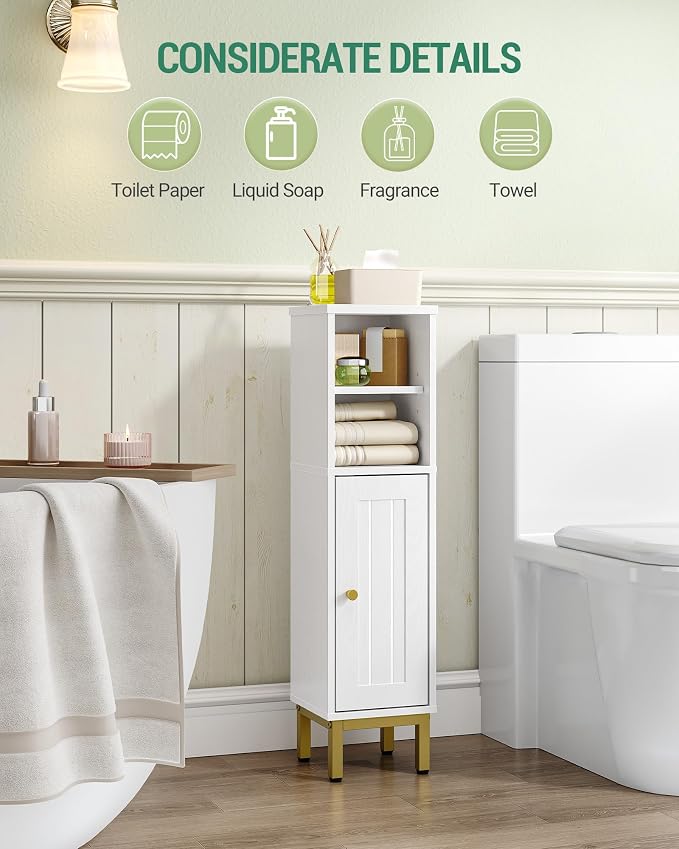 Bathroom Storage Cabinet, Corner Floor Cabinet - Image 4