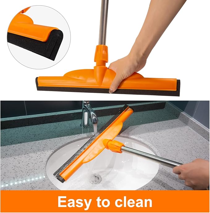ITTAR Heavy-Duty Floor Squeegee, EVA Foam Blade, Patio & More - Image 7