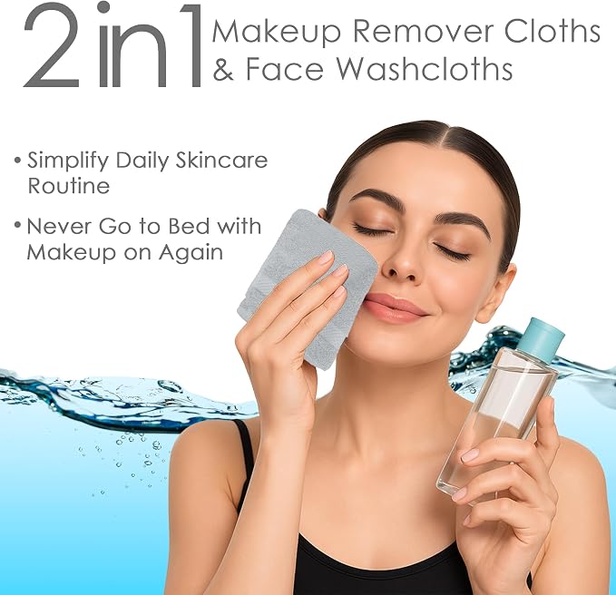 DAN RIVER 12-Pack Premium 100% Cotton Highrise Face Towels – Reusable Face - Image 5