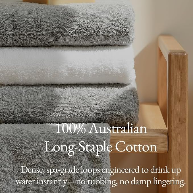Italic Ultraplush 12-Piece Family Towel Set – Luxury Bath Towels, Hand Towels & - Image 6