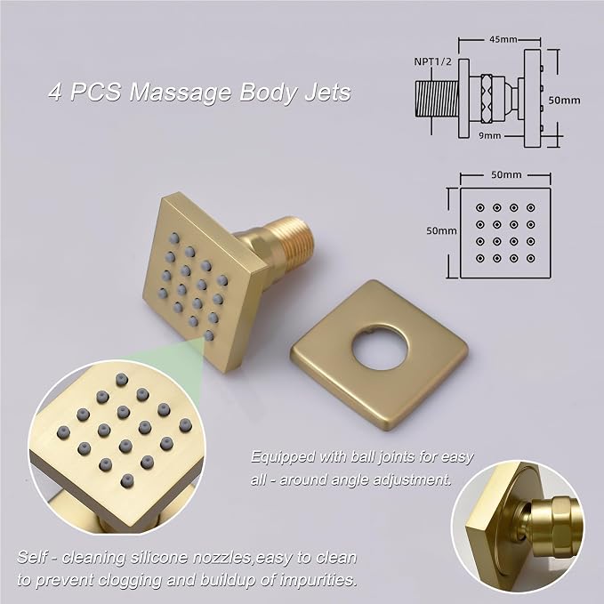 Brushed Gold Shower System - Image 4