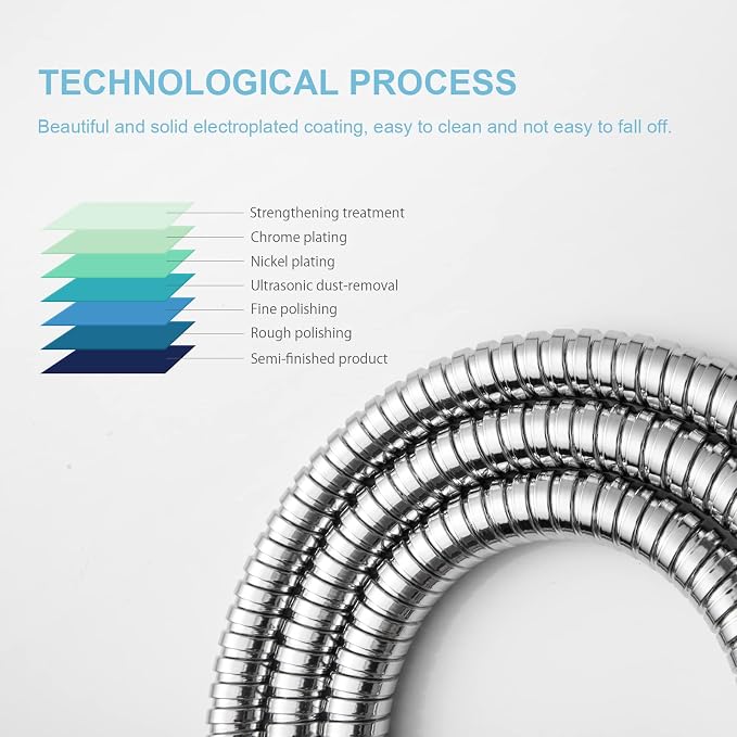 OFFO Shower Hose, 100 in Bidet Hose High Pressure Explosion Proof - Image 6