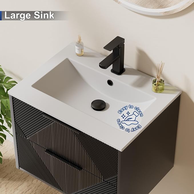 LUCKWIND 24" Floating Bathroom Vanity - Image 4