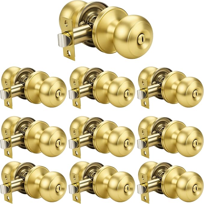 KNOBWELL 10 Pack Privacy Door Knob by KNOBWELL