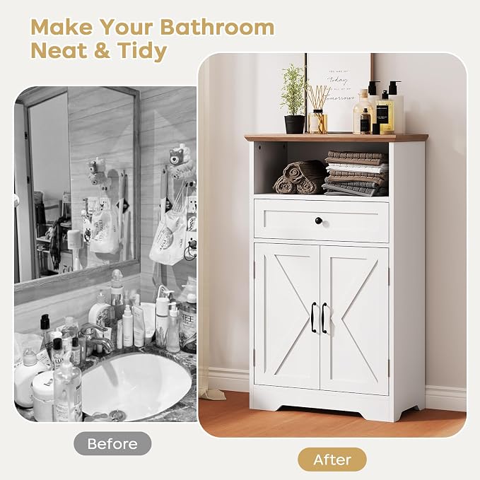 Floor Cabinet, Farmhouse Storage Cabinet - Image 4