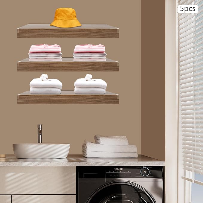 33 Inch Floating Shelves for Wall, 16 Inch Deep Hanging Shelf, Large Display & - Image 2