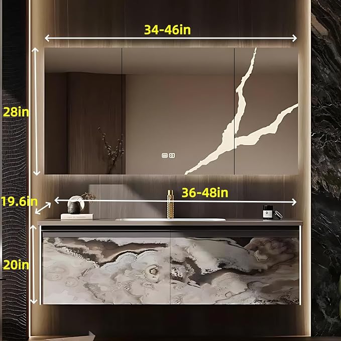 44in Modern Bathroom Vanity Collection - Image 2