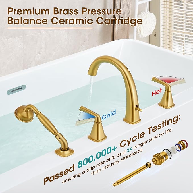 High Flow Roman Tub Faucet - Image 6