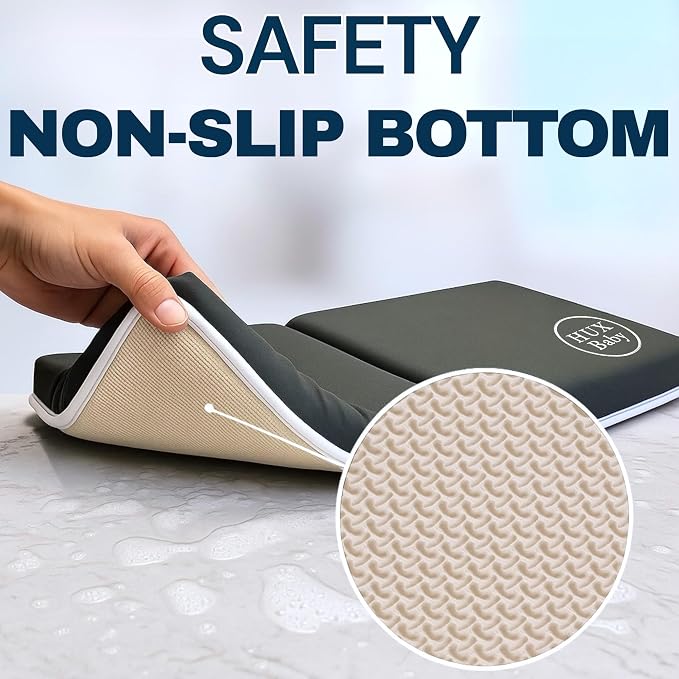 Comfortable Baby Bath Kneeler and Elbow Rest Pad Set, Non-Slip Bathtub Kneeling - Image 6