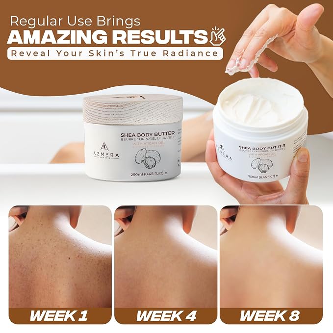 AZMERA Handcrafted Whipped Shea Body Butter – Unscented Moisturizer - Image 3