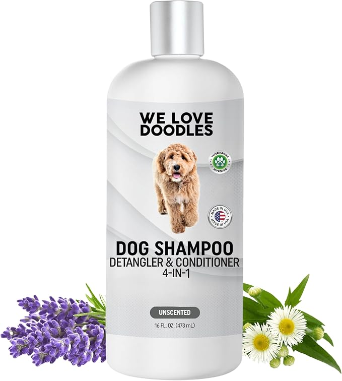 Dog Shampoo, Conditioner & Detangler by WeLoveDoodles