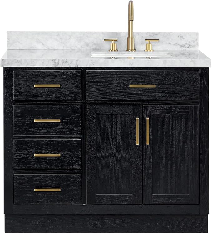 ARIEL Hepburn 43 Inch Single Rectangular Sink Bathroom Vanity - Image 11