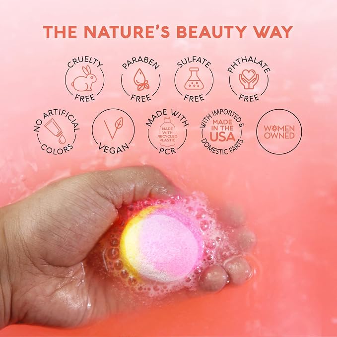 Nature's Beauty Dreamsicle Bath Bomb Gift Set Multi-Pack - Image 5