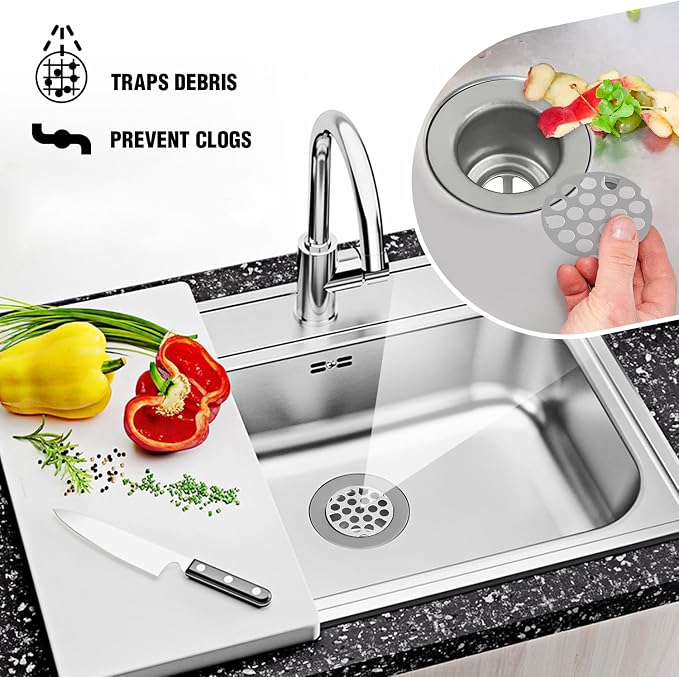 Everflow Stainless Steel Duplex Sink Strainer - Image 5
