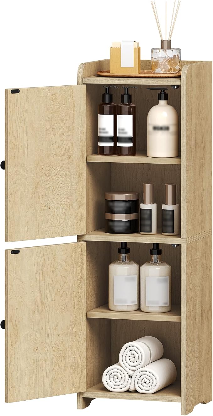 Bathroom Storage Cabinet, Corner Floor Cabinet - Image 8