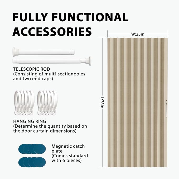 Accordion Door Curtain Set - Image 3